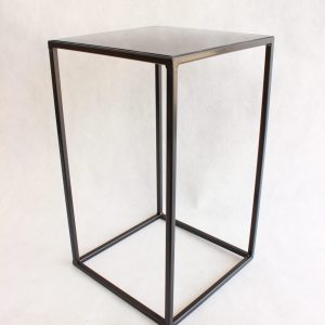 Metalowy Kwietnik-LOFT Industrialny kolor czarny wys. 40 cm