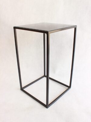 Metalowy Kwietnik-LOFT Industrialny kolor czarny wys. 40 cm
