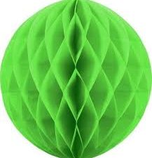 Rozeta z papieru kula zielona 35cm