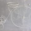 Kwietnik rower metalowy kolor biały wys 83 cm