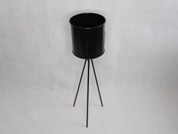 Metalowy Kwietnik-LOFT Industrialny kolor czarny dekoracjedomu