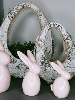 Zając ceramiczny -dekoracje Wielkanocne