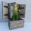 Drewniana osłonka,doniczka na kwiaty - okiennica