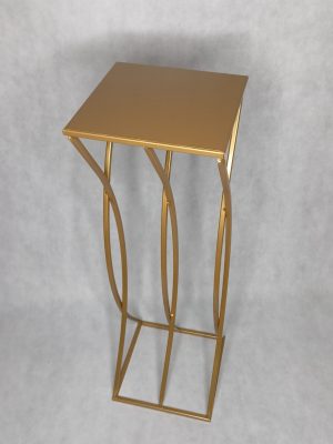 Kwietnik-stojak metalowy kolor złoty