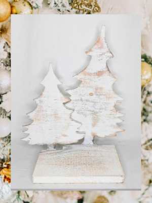 Choinka drewniana -dekoracja bożonarodzeniowa