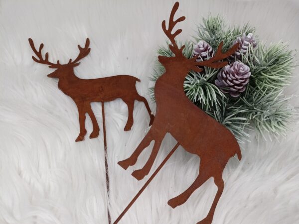 Metalowy renifer -dekoracja bożonarodzeniowa