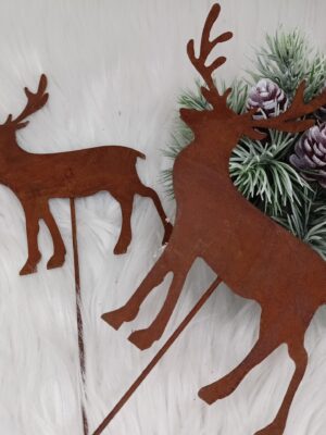 Metalowy renifer -dekoracja bożonarodzeniowa