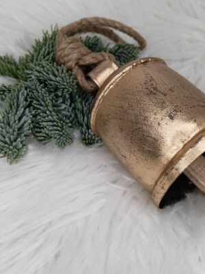 dzwonek metalowy -dekoracja bożonarodzeniowa