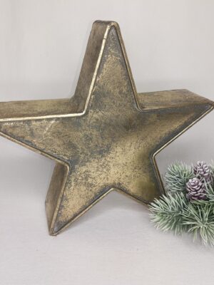 gwiazda metalowa -dekoracja bożonarodzeniowa